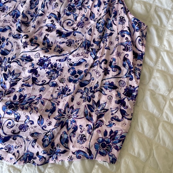 GAP Purple Floral Tank Top - Picture 3 of 6
